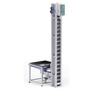 Becherlift zum vertikalen Transport von Patronenhülsen