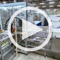 Förder- und Wendetechnik für flexiblen Verpackungsprozess