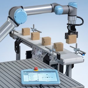 UR+ zugelassenes Förderband von mk durch UR-Cobot steuerbar