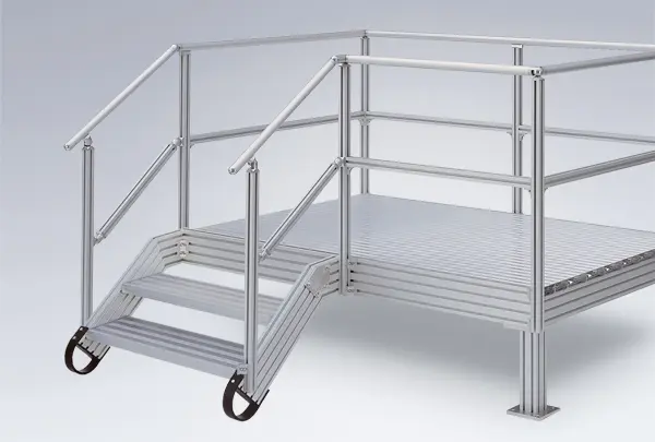 Komponenten für Treppen und Podeste