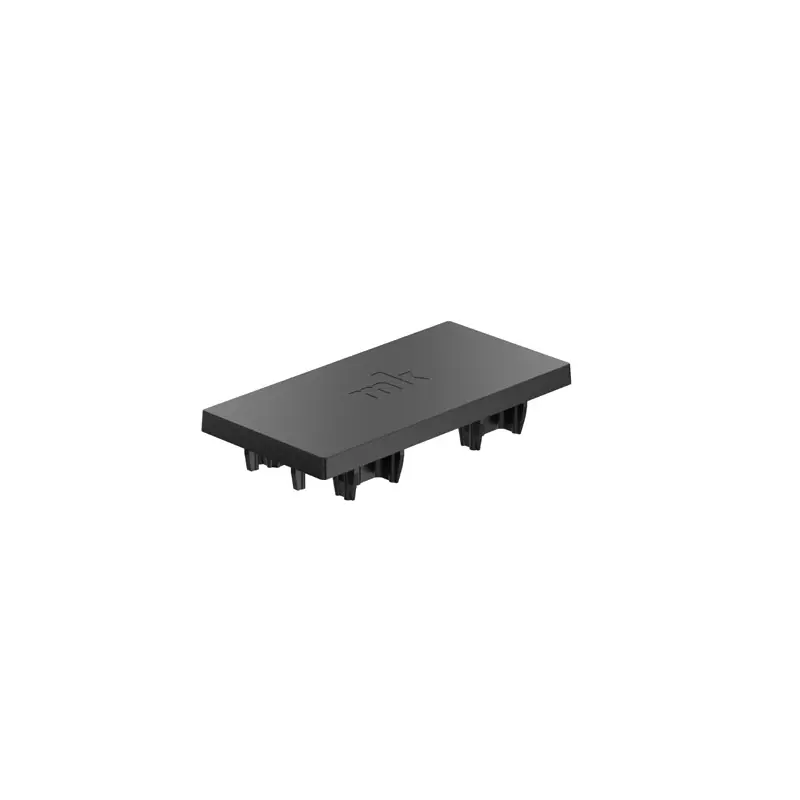 Endkappe 80x40 aus schwarzem Kunststoff für mk Profile 40x80