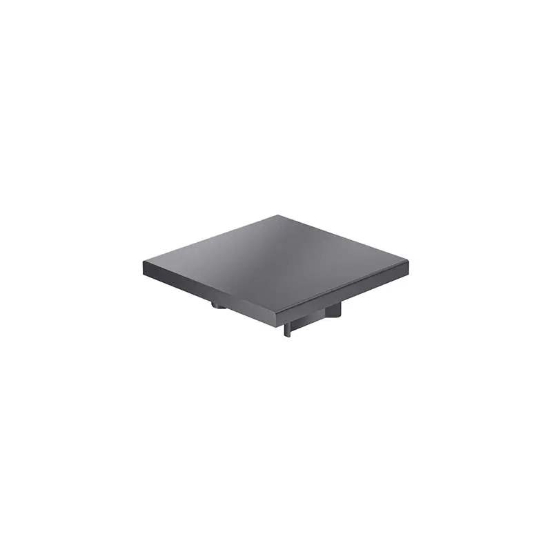 Endkappe 60x60 aus schwarzem Kunststoff für mk Profil 2060.01