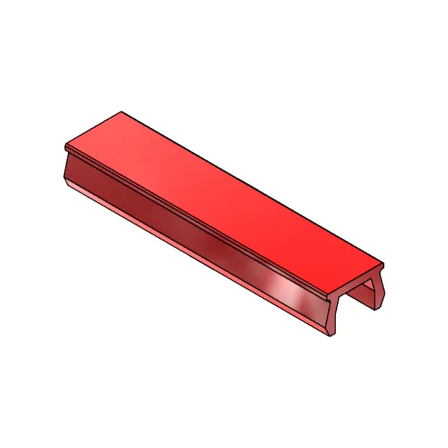 Verschlussprofil mk 3017, rot