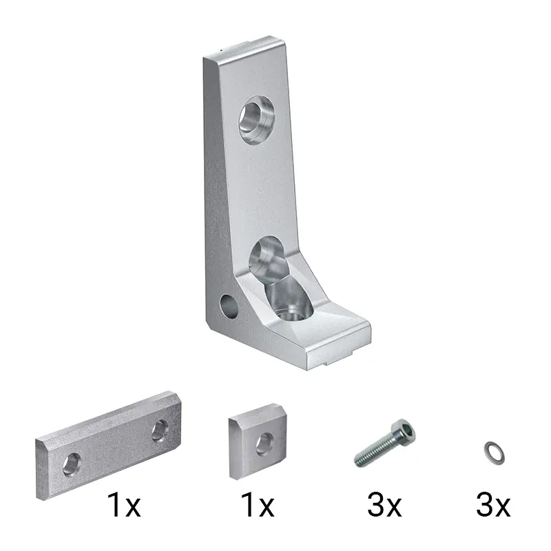 Winkelverbindung F25s, inkl. Befestigungsmaterial