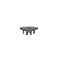 Endkappe 40x40 aus schwarzem Kunststoff für mk Profil 2040.14