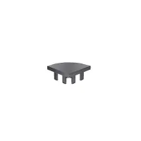 Endkappe 40x40 aus schwarzem Kunststoff für mk Profil 2040.15