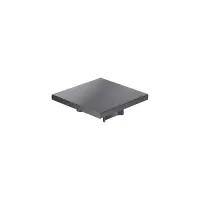 Endkappe 60x60 aus schwarzem Kunststoff für mk Profil 2060.01