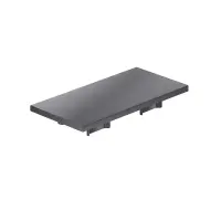 Endkappe 120x60 aus schwarzem Kunststoff für mk Profil 2060.02