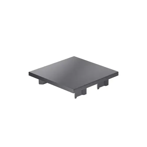 Endkappe 80x80 aus schwarzem Kunststoff für mk Profile 80x80