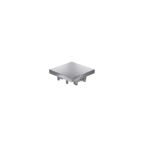 Endkappe 40x40 aus silbergauem Kunststoff für mk Profile 40x40