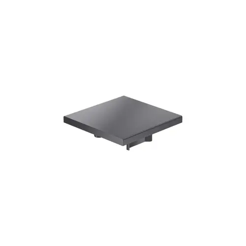 Endkappe 60x60 aus schwarzem Kunststoff für mk Profil 2060.01