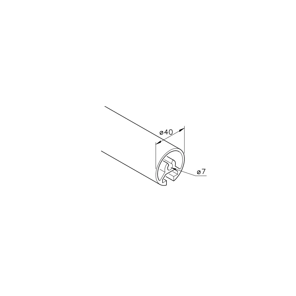 Reinraumprofil mk 2040.16 Abmessungen