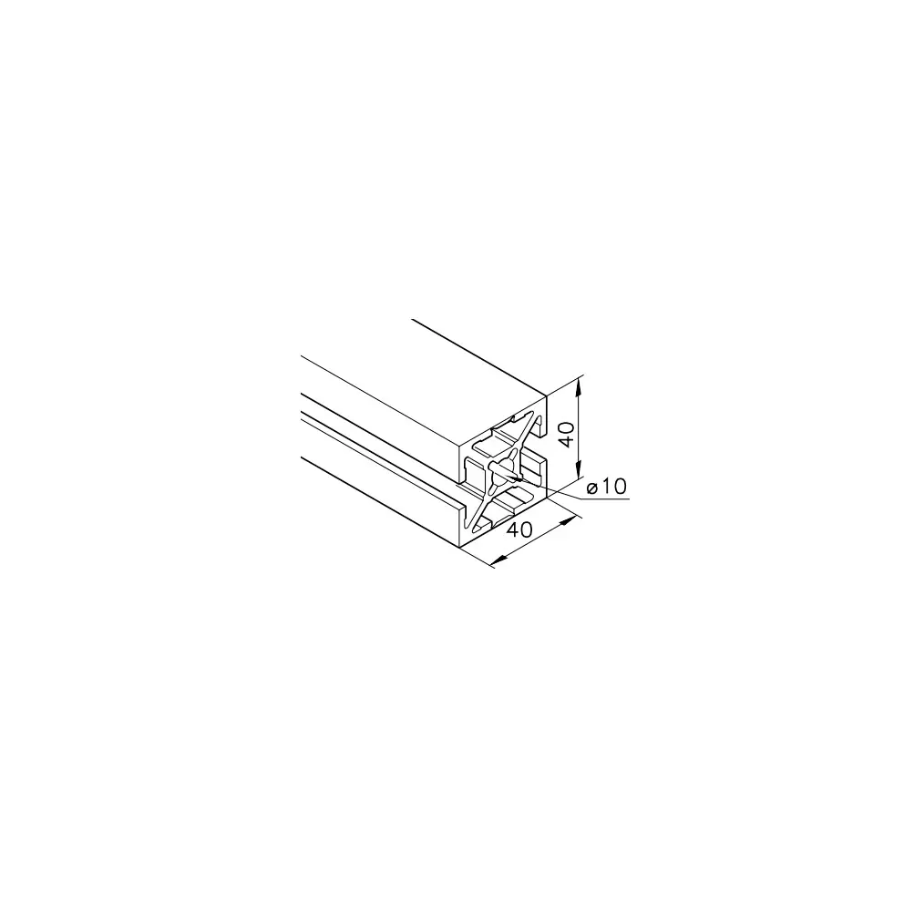 Reinraumprofil mk 2040.94 Abmessungen