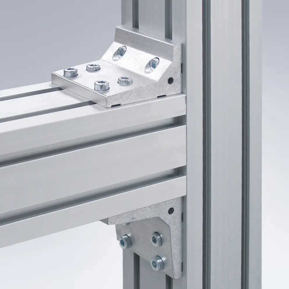 Profile Serie 50 montiert mit Winkel D90