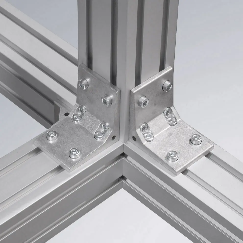 Profil Serie 40 montiert mit Winkel G65