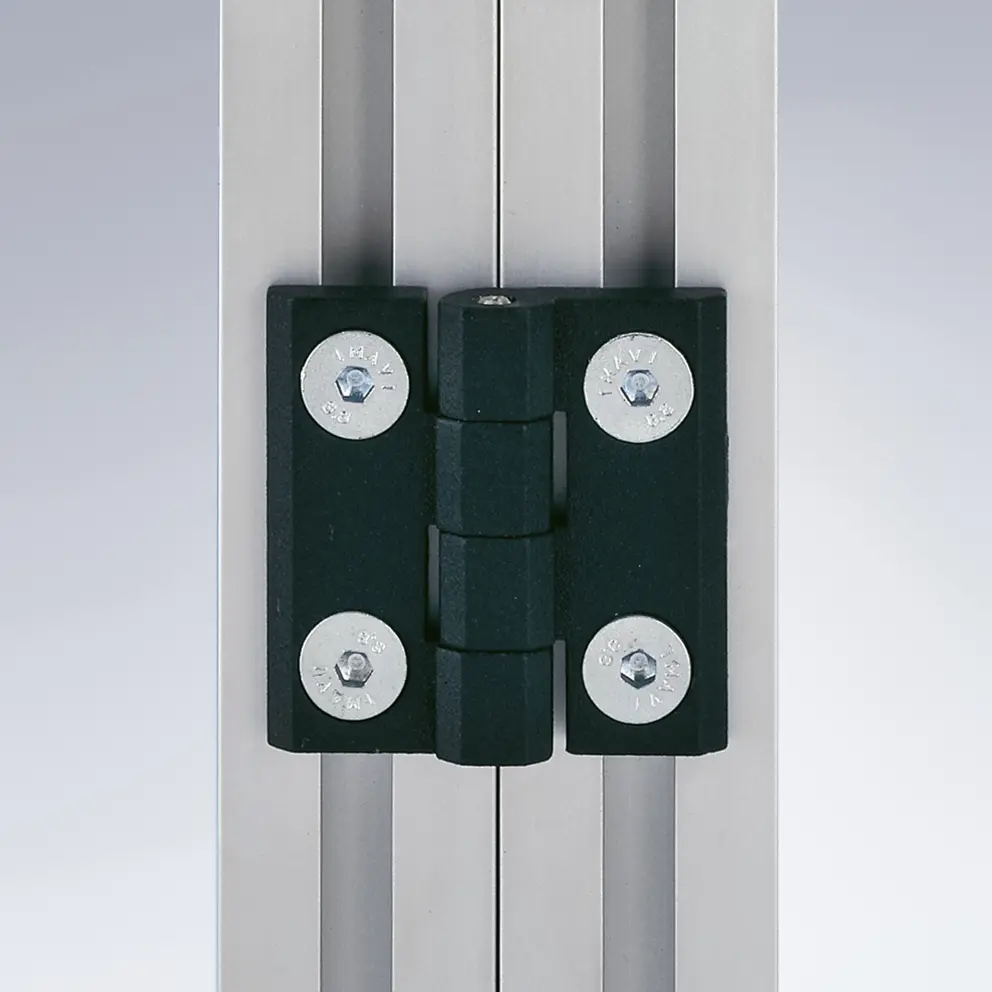 Scharnier Serie 25 montiert an Rahmen
