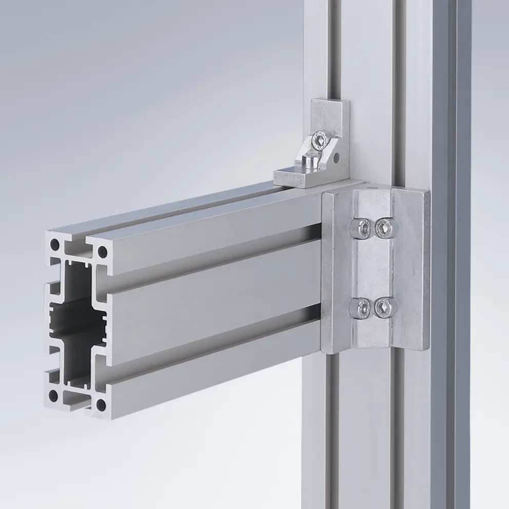 Profile Serie 50 montiert mit 90°-Winkel