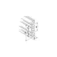 Konstruktionsprofil mk 2025.42 (Adapter) Abmessungen