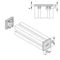 Endkappe mk 2025.01 Abmessungen