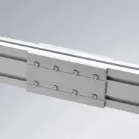 Profile Serie 50 verbunden mit Verbindungsprofil Schwerlast 3856
