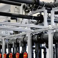 Anlagengestell montiert auf Profilen mk 2040.01 und mk 2040.02