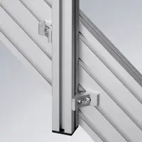 Profil Serie 40 montiert mit Winkel E25