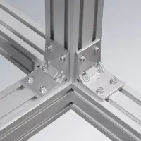 Profil Serie 40 montiert mit Winkel G65s