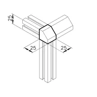 Eckknoten 37 Abmessungen