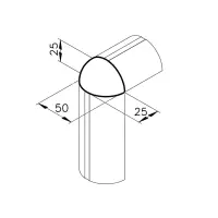 Eckknoten 38 Abmessungen
