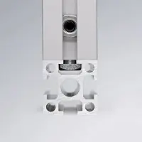 Profile senkrecht montiert mit Spannverbinder Serie 25
