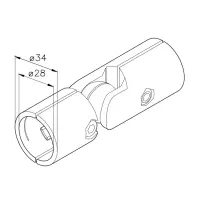 Kugelgelenk 1 D28Abmessungen