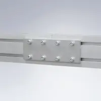 Profile Serie 40 montiert mit Verbindungsplatten Schwerlast
