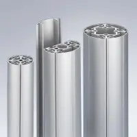 Diverse Verkleidungsprofile montiert an Profil Serie 40