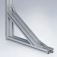 Profil-Eckversteifung mit Winkel 30° und 60°