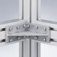 Profile Serie 60 montiert mit Winkelkonsole