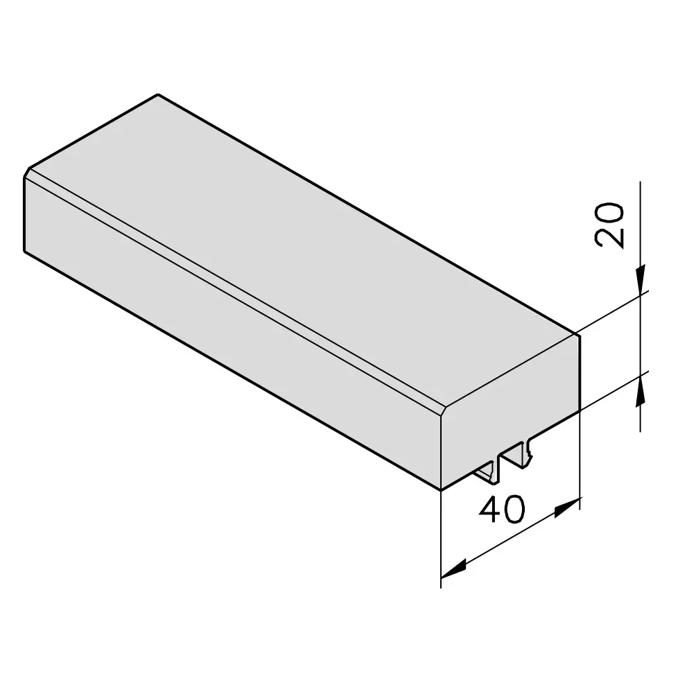 Gleitleiste mk 1040.04 Abmessungen