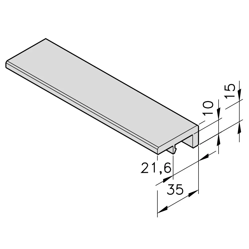 Gleitleiste mk 1040.05 Abmessungen
