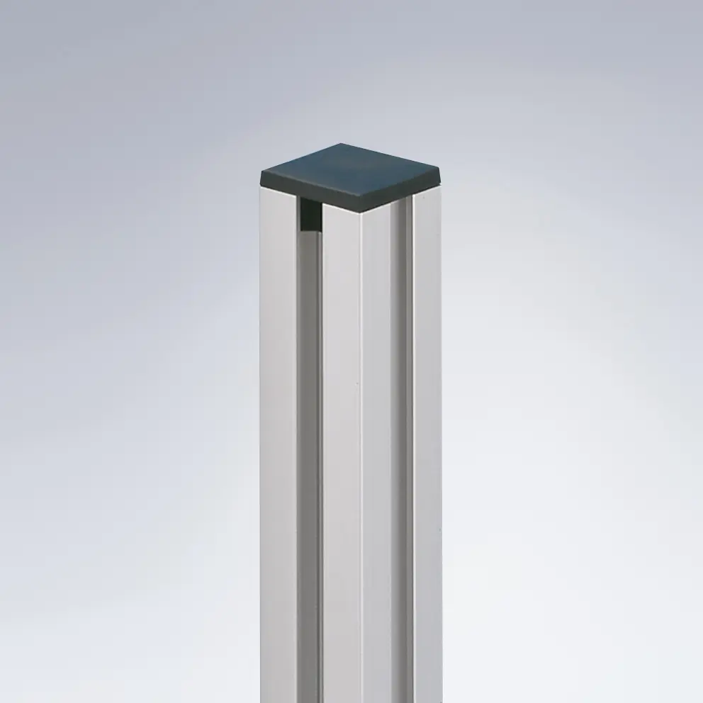 Endkappe 25x25 auf Profil 25x25 mm