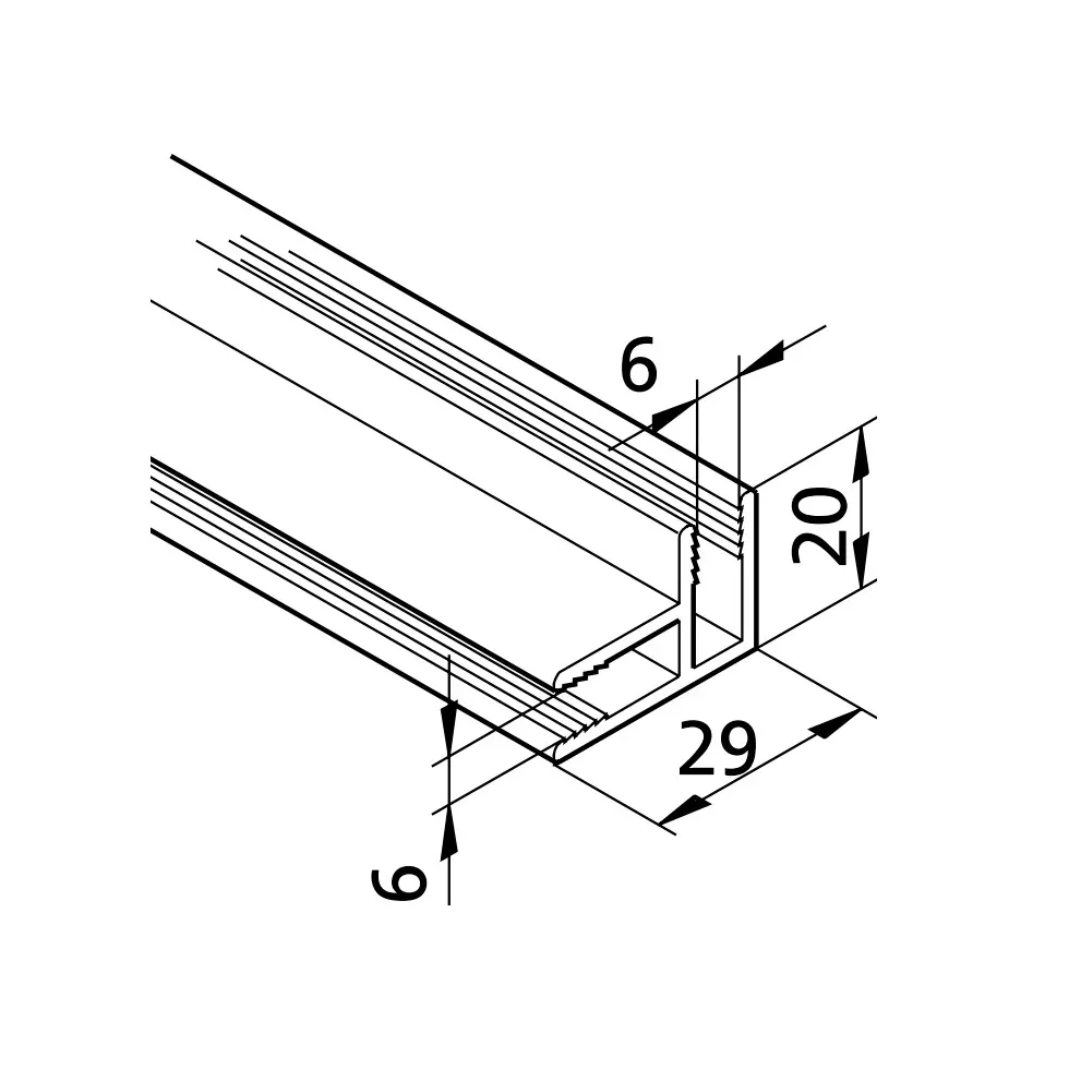 Kantenprofil mk 2211 Abmessungen