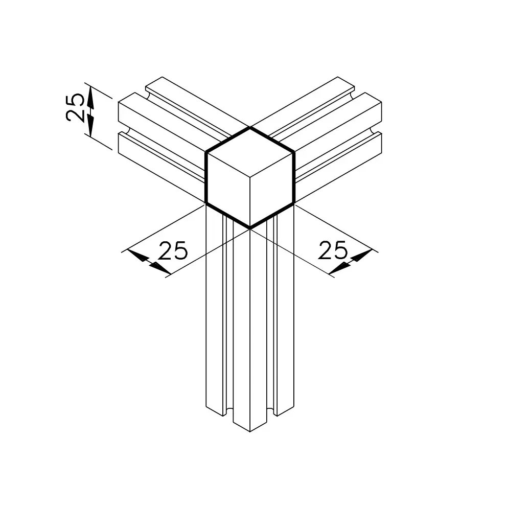 Eckknoten 31 Abmessungen