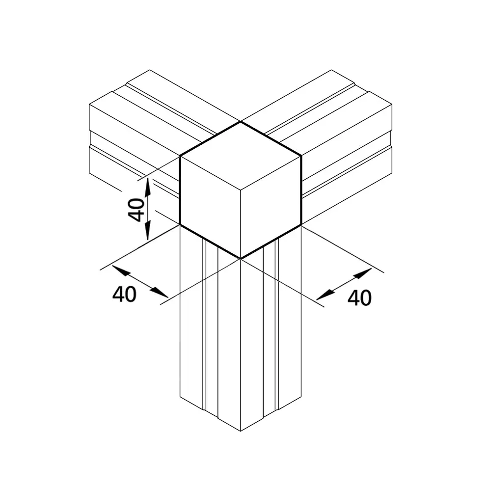 Eckknoten 39 Abmessungen
