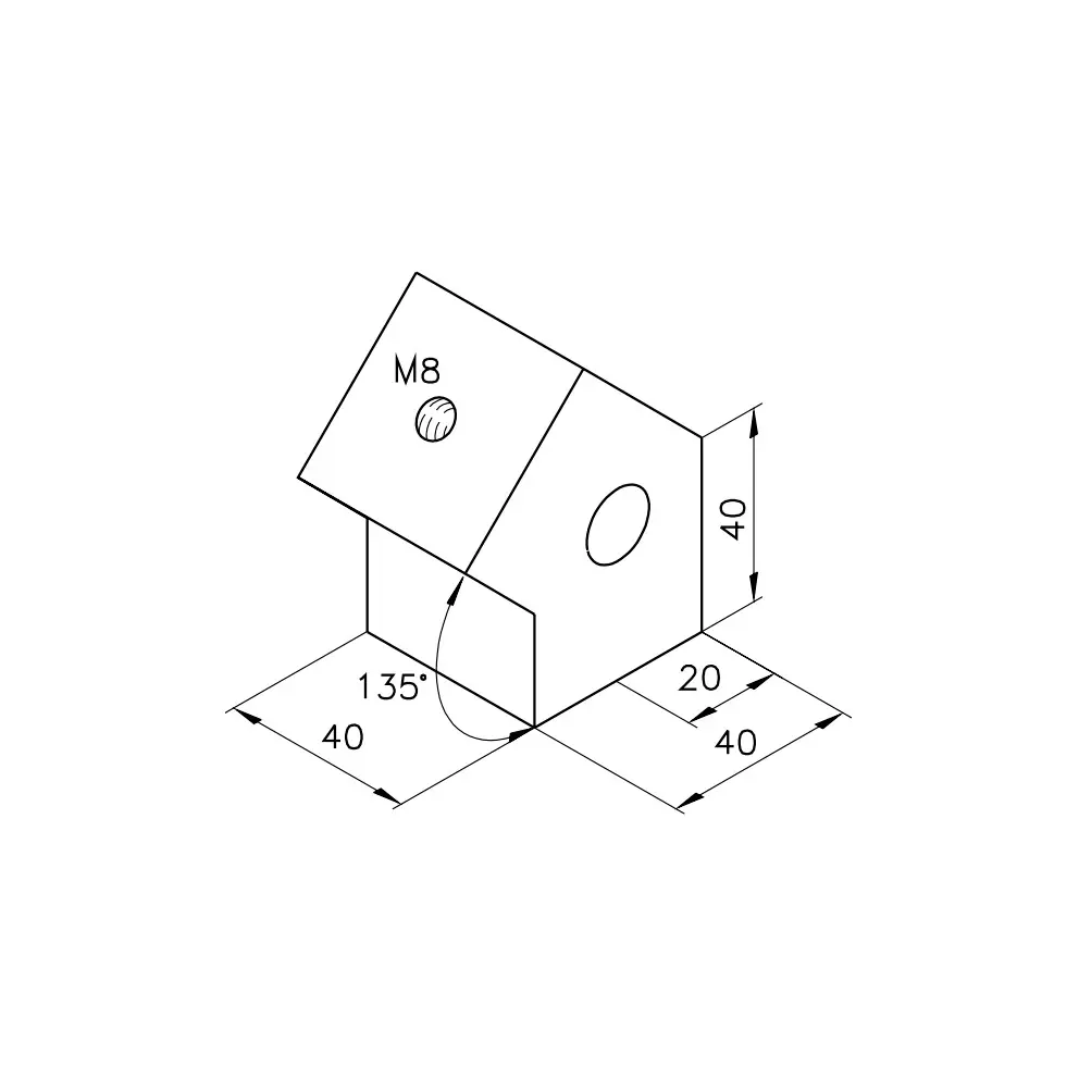 Eckknoten 48 Abmessungen