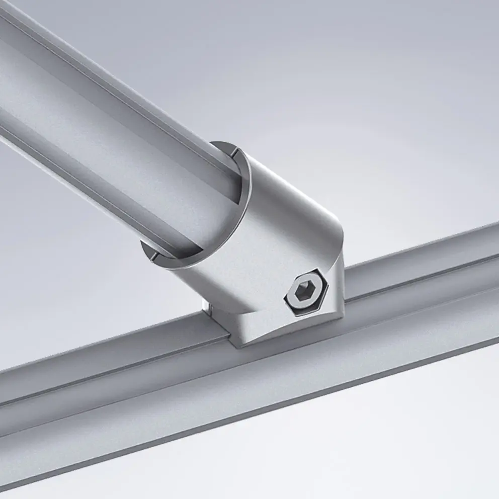 Rundrohrprofile montiert mit Verbinder D28 45°