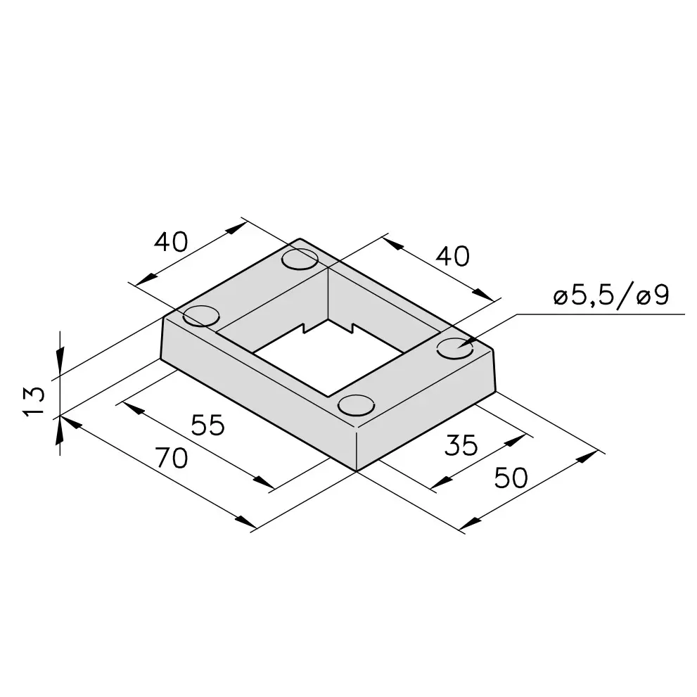 Profilführung mk 2575 Abmessungen