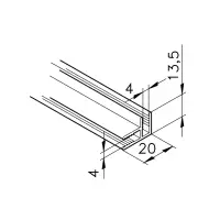 Kantenprofil mk 2210 Abmessungen