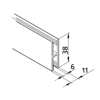 Kantenprofil mk 2215 Abmessungen