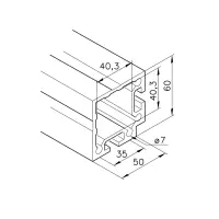 Profil mk 2040.39 Abmessungen