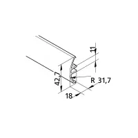 Verkleidungsprofil mk 2040.43 Abmessungen