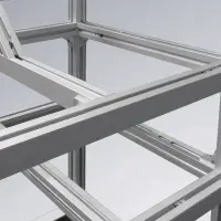 Gestell montiert aus Reinraumprofil mk 2040.93