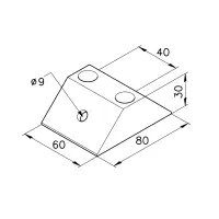Fachwerkknoten 5 Abmessungen